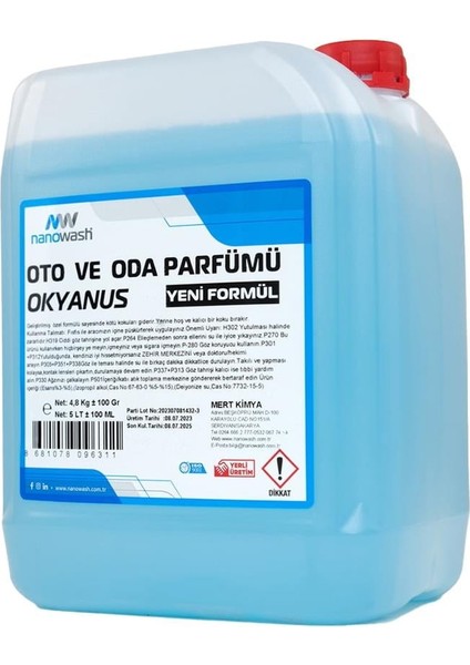 Oto ve Oda Parfümü Okyanus 5 Lt