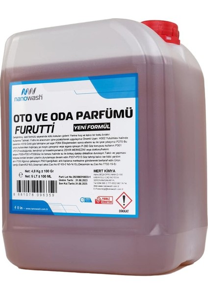 Oto ve Oda Parfümü Furutti 5 Lt