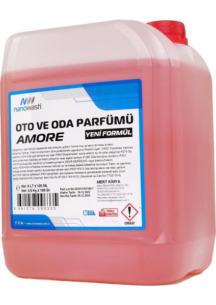 Oto ve Oda Parfümü Amore 5 Lt