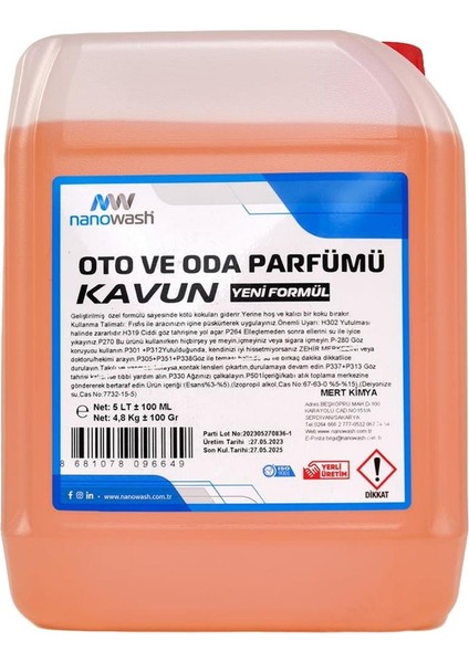 Oto ve Oda Parfümü Kavun 5 Lt