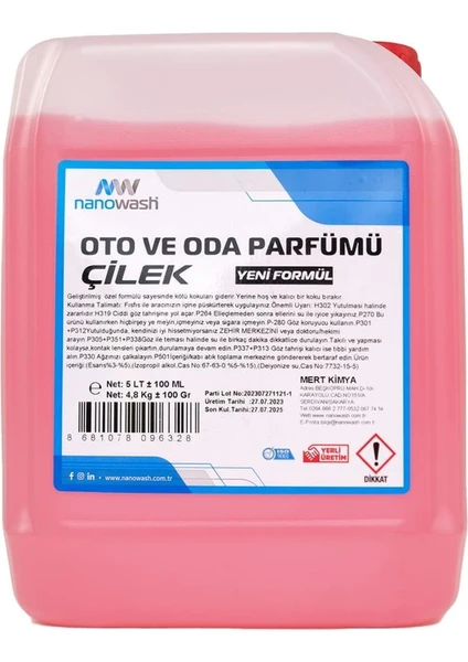 Oto ve Oda Parfümü Çilek 5 Lt