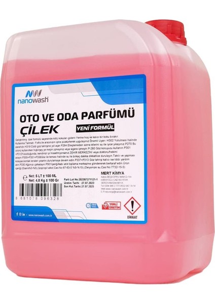 Oto ve Oda Parfümü Çilek 5 Lt