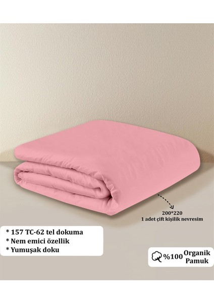 Pamuk Akfil Nevresim Çift Kişilik 200 x 220 cm Pembe indirimleri
