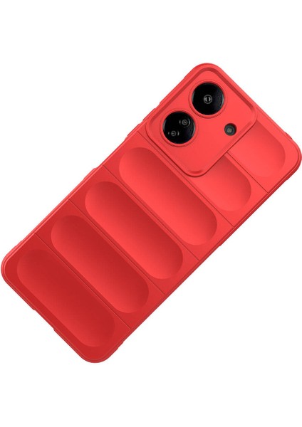 Xiaomi Redmi 13C Kılıf Esnek Tpu Oyuklu Arka Yüzey Tasarımlı Etnik Silikon Kapak