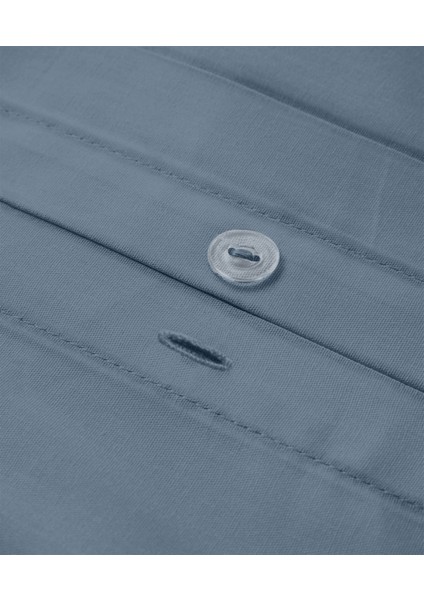 Organik Pamuk Akfil Nevresim Çift Kişilik 200 x 220 cm Indigo fırsatları
