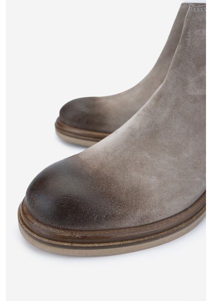 Erkek Hakiki Deri Bej Süet Casual Bot 537 3570 Erk Bot SK24-25 Bej Suet modelleri