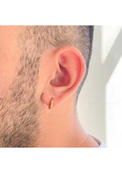 Bz Altın Kaplama 1,5 cm Halka Küpe UNK-709 fiyatları