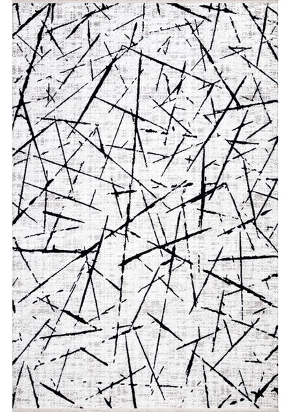 Ipek Mekik Halı Gordion 16104 Yumuşak Tuşeli Modern ve Spor Görünümlü Işıltılı Makine Dokuması Halı