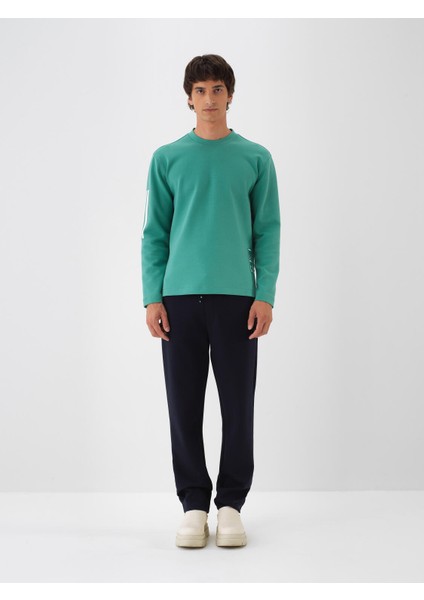 Erkek Lacivert Pamuk Dokulu Regular Fit Sweat Pantolon fiyatları