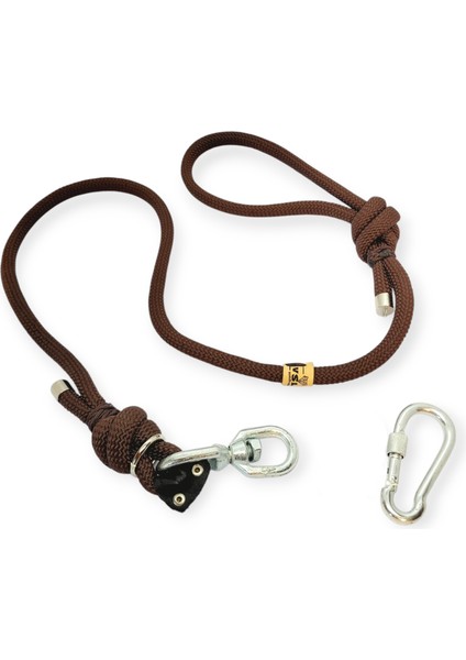 Büyük Irk Köpek Gezdirme Kayışı Fırdöndü ve Karabinalı Big Dog Leash