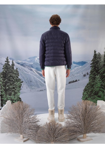 Erkek Lacivert Formunu Koruyan Regular Fit Mont fırsatları