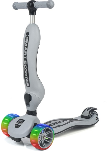 Smart Oturaklı Çocuk Scooter 3 Tekerlekli Işıklı Scooter Yükseklik Ayarlı 1-5 Yaş fiyatları