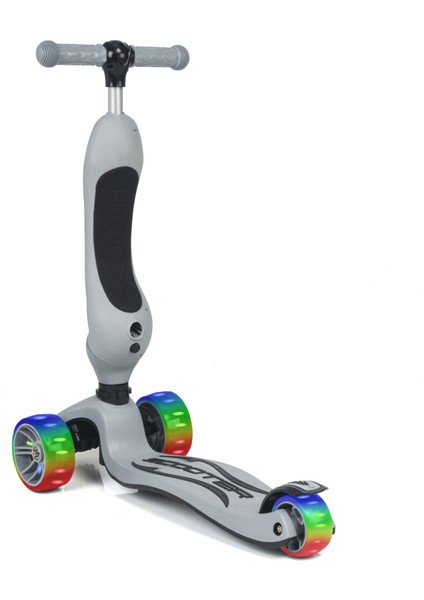 Smart Oturaklı Çocuk Scooter 3 Tekerlekli Işıklı Scooter Yükseklik Ayarlı 1-5 Yaş fırsatları