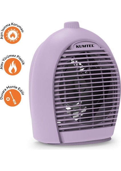 Fanlı Isıtıcı 2000 W LX-6331 Lila