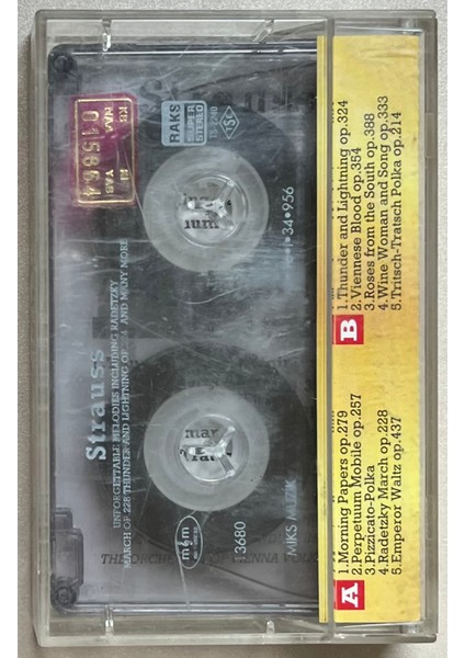 Strauss Kaset (Orjnal Dönem Baskı Kaset)