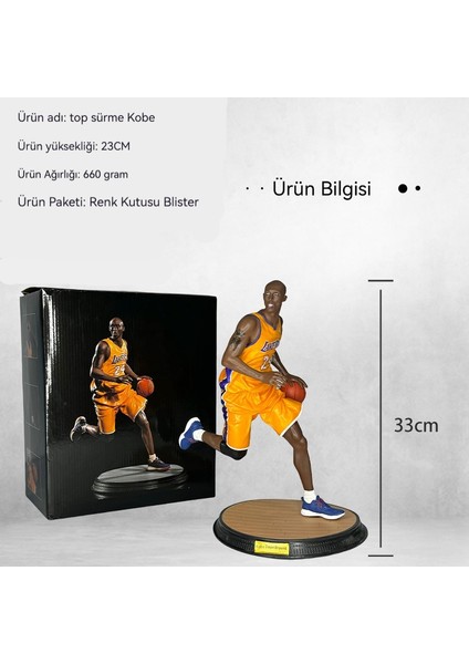 Kara Mamba Yıldız Basketbolcu Kobe Bryant Figürü 350MM Yüksekliğinde (Yurt Dışından) modelleri