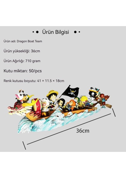 Anime Figure Gk Hasır Şapka Grubu Ejderha Tekne Yüksekliği 360MM (Yurt Dışından)