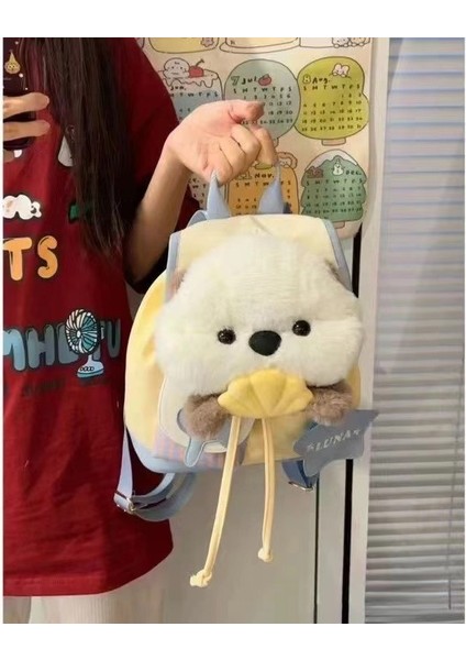 Sevimli Yavru Köpek Büyük Kapasiteli Tuval Sırt Çantası (Yurt Dışından) fırsatları