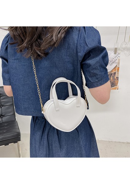 Çok Yönlü Şeftali Kalp Mini Omuz Eğik Kadın Çantası (Yurt Dışından) fırsatları