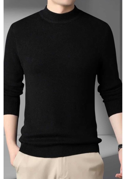 Erkek Tüylenmeyen Yarım Boğazlı Triko Kazak Yarım Balıkçı Triko Kazak modelleri