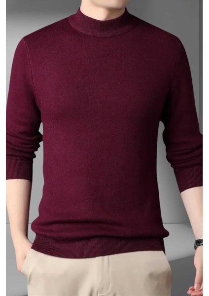 Erkek Tüylenmeyen Yarım Boğazlı Triko Kazak Yarım Balıkçı Triko Kazak modelleri