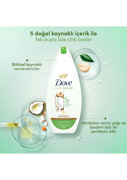 Nemlendirici Duş Jeli Hindistan Cevizi Yağı ve Badem Özü 450 ml X2