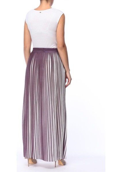 Sport Ip Bağlamalı Pileli Uzun Boy Iki Renk Etek modelleri