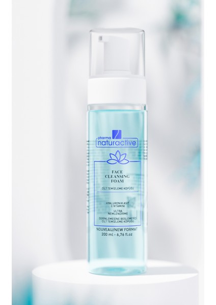 Pharma Naturactive, Hydration Therapy 4d Hyaluronik Asit & C Vitamini Yüz Temizleme Köpüğü, 200 ml