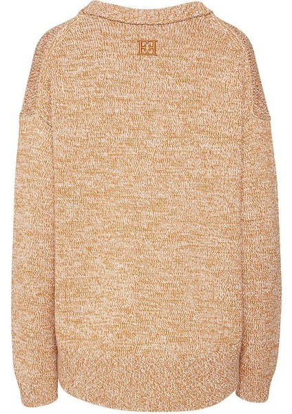 Sport Kırçıllı Bisiklet Yaka Camel Yün Kazak modelleri