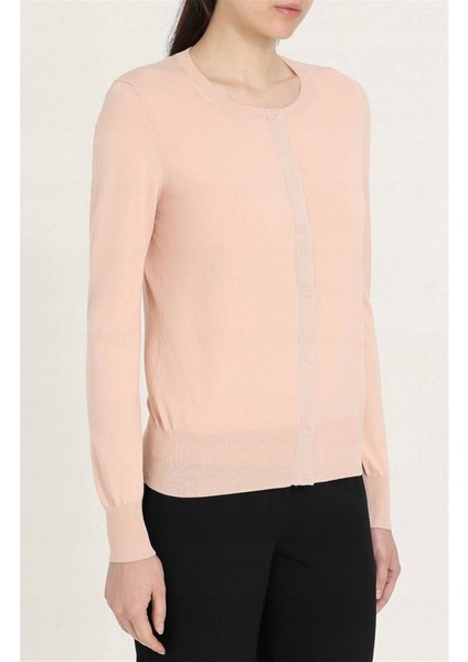 Sport Bisiklet Yaka Şerit Detaylı Normal Boy Somon Hırka fiyatları