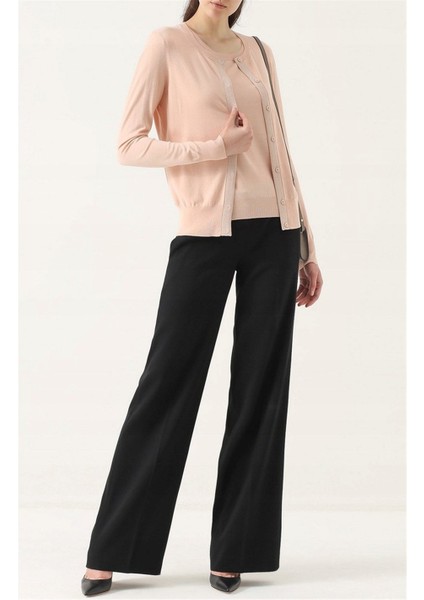 Sport Bisiklet Yaka Şerit Detaylı Normal Boy Somon Hırka modelleri