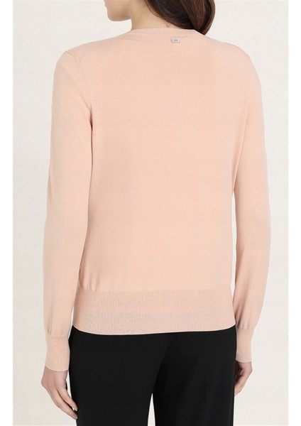 Sport Bisiklet Yaka Şerit Detaylı Normal Boy Somon Hırka fırsatları