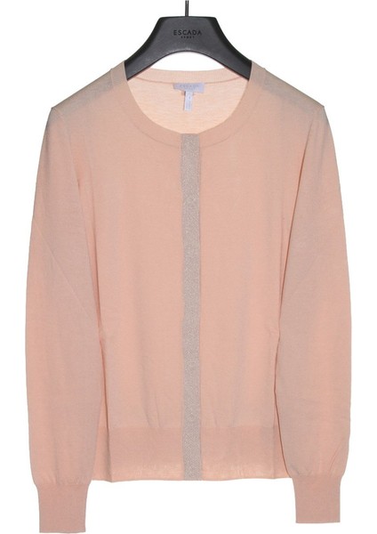 Sport Bisiklet Yaka Şerit Detaylı Normal Boy Somon Hırka indirimleri