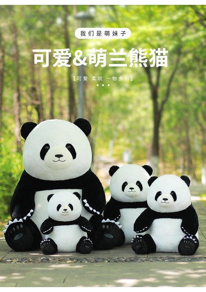 Dev Panda Bebek Peluş Oyuncak Yaratıcı Çocuk Oyuncak Bebek Panda Hatıra (300MM-350MM) (Yurt Dışından)