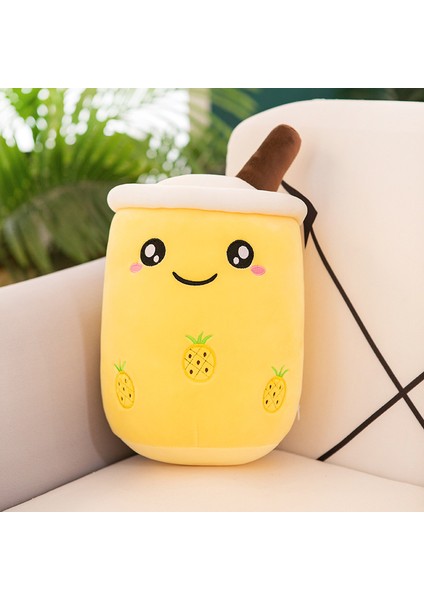 Süt Çay Bardağı Peluş Oyuncak Büyük Yastık Sevimli Bez Bebek Inci Süt Çay Yastık Bebek Fincan (500MM) (Yurt Dışından)