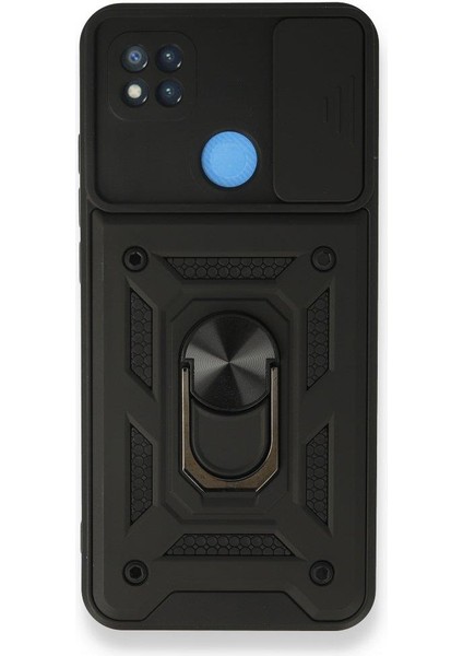 Xiaomi Redmi 9c Ile Uyumlu Kılıf Kamera Korumalı Sürgülü Yüzüklü Standlı Tank modelleri