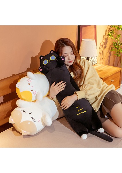 Şişman Kedi Peluş Oyuncak Bebek Sevimli Şişman Ev Kedisi Yastık Çocuk Yatağı Uzun Yastık Bebek Kız (1100MM) (Yurt Dışından) fiyatları