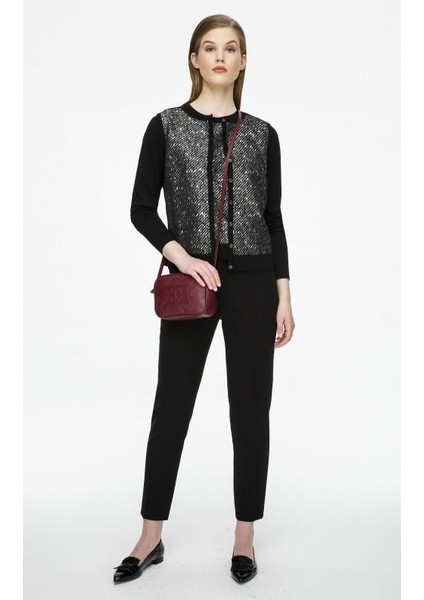 Desenli Bisiklet Yaka Kısa Kol Yün Kazak fiyatları