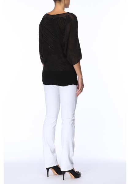 Yarasa Kol Desenli V Yaka Uzun Kazak modelleri