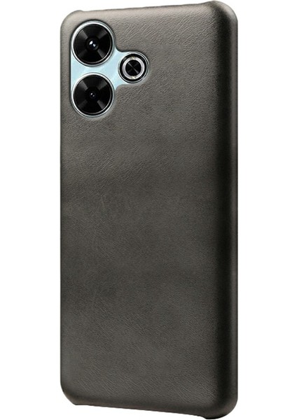 Xiaomi Redmi 13 4g Buzağı Dokusu Pu Deri Sert Pc Koruyucu Telefon Kapağı (Yurt Dışından)
