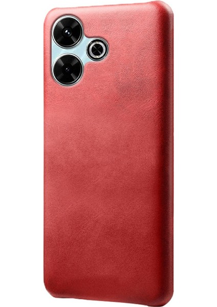 Xiaomi Redmi 13 4g Buzağı Dokusu Pu Deri Sert Pc Koruyucu Telefon Kapağı (Yurt Dışından)