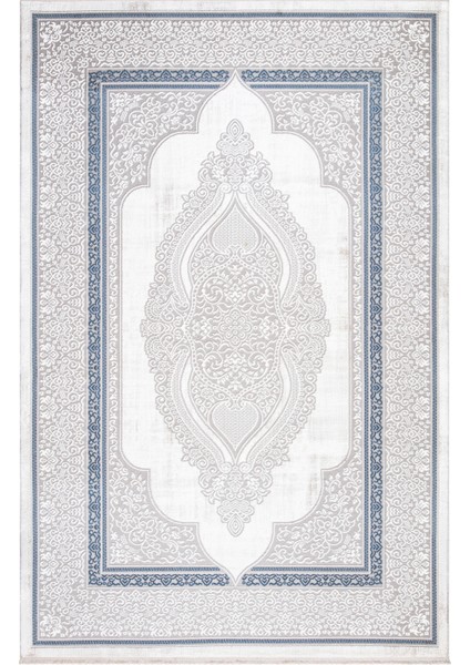 Ipek Mekik Halı Gordion 16106 Yumuşak Tuşeli Modern ve Spor Görünümlü Işıltılı Makine Dokuması Halı