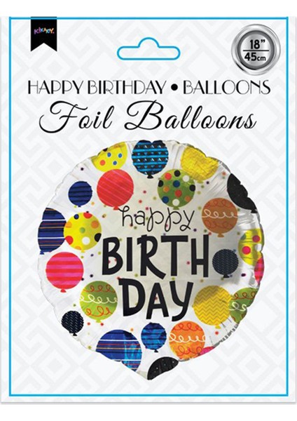 Happy Birthday Balloons Folyo Balon 18"