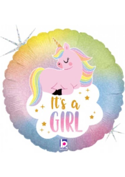Pastel Unicorn Baby Folyo Balon 18"