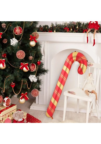 Yılbaşı Folyo Balon -Baston Şeker