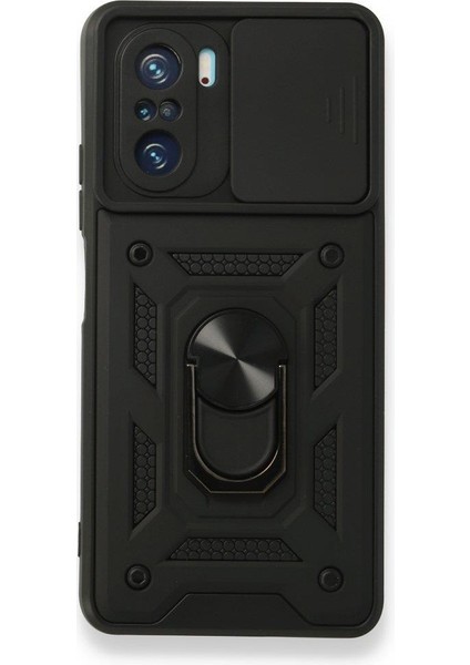Xiaomi Poco F3 Ile Uyumlu Kılıf Kamera Korumalı Sürgülü Yüzüklü Standlı Tank modelleri