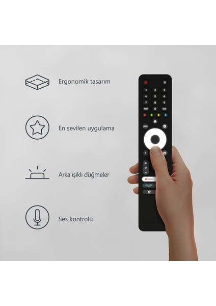 50UA5S13 50" 126 Ekran Uydu Alıcılı 4K Ultra HD Android LED TV