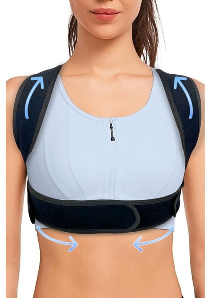 Yeni Nesil Göğüs Toparlama Dik Duruş Düzeltici Postür Korse Üst Sırt Omuz Sırt Sı Giderici Yele fırsatları