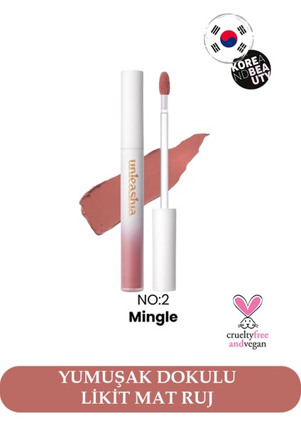 Hug Velvet Tint No:2 Mingle, Vegan Mat Ruj