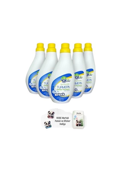 Baby Çamaşır Yumuşatıcı 1000 ml 5 Adet ve Rosie Pamuk